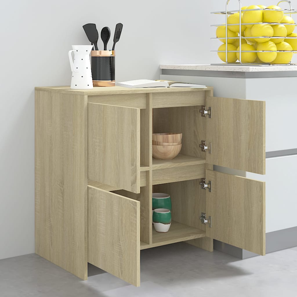Buffets 2 pcs Chêne Sonoma 70x41x75 cm Bois d'ingénierie - XIOS