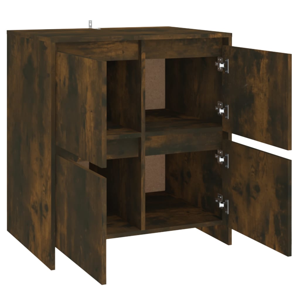 Buffets 2 pcs Chêne fumé 70x41x75 cm Bois d'ingénierie - XIOS