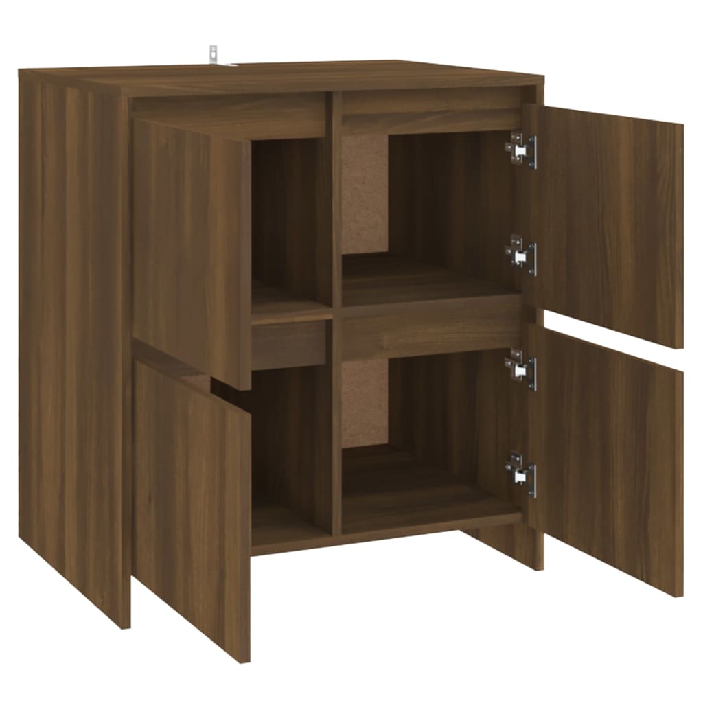 Buffets 2 pcs Chêne marron 70x41x75 cm Bois d'ingénierie - XIOS