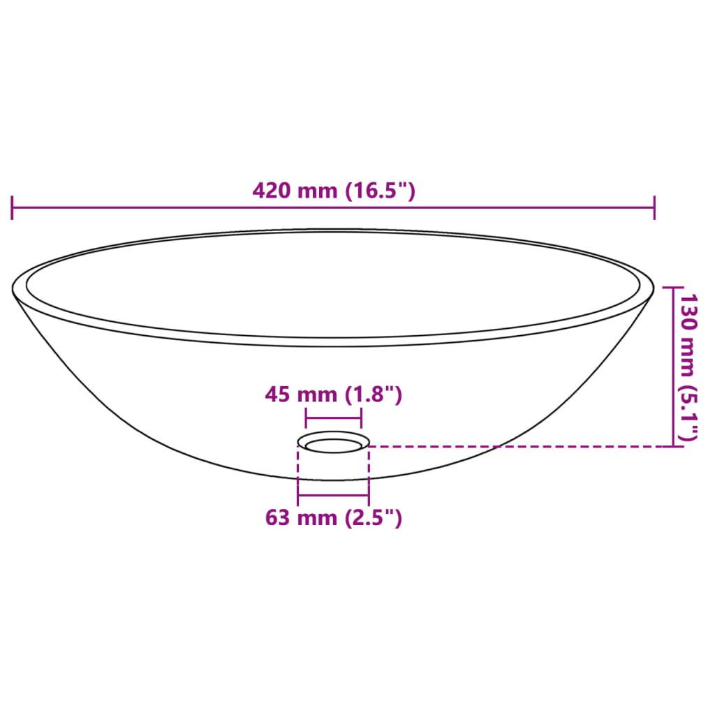 Lavabo de bain avec robinet et drain à poussoir Verre trempé Lavabos vidaXL