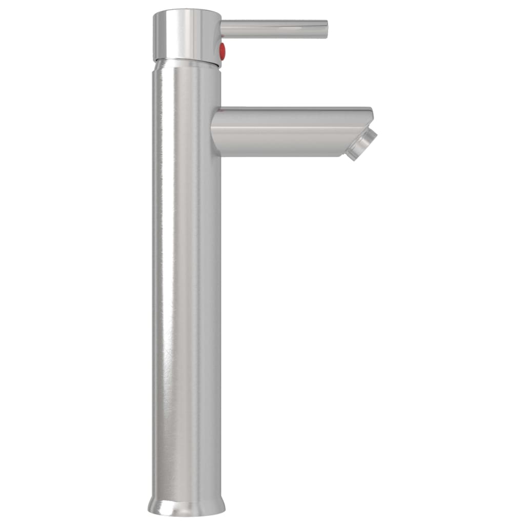 Lavabo de bain avec robinet et drain à poussoir Verre trempé Lavabos vidaXL