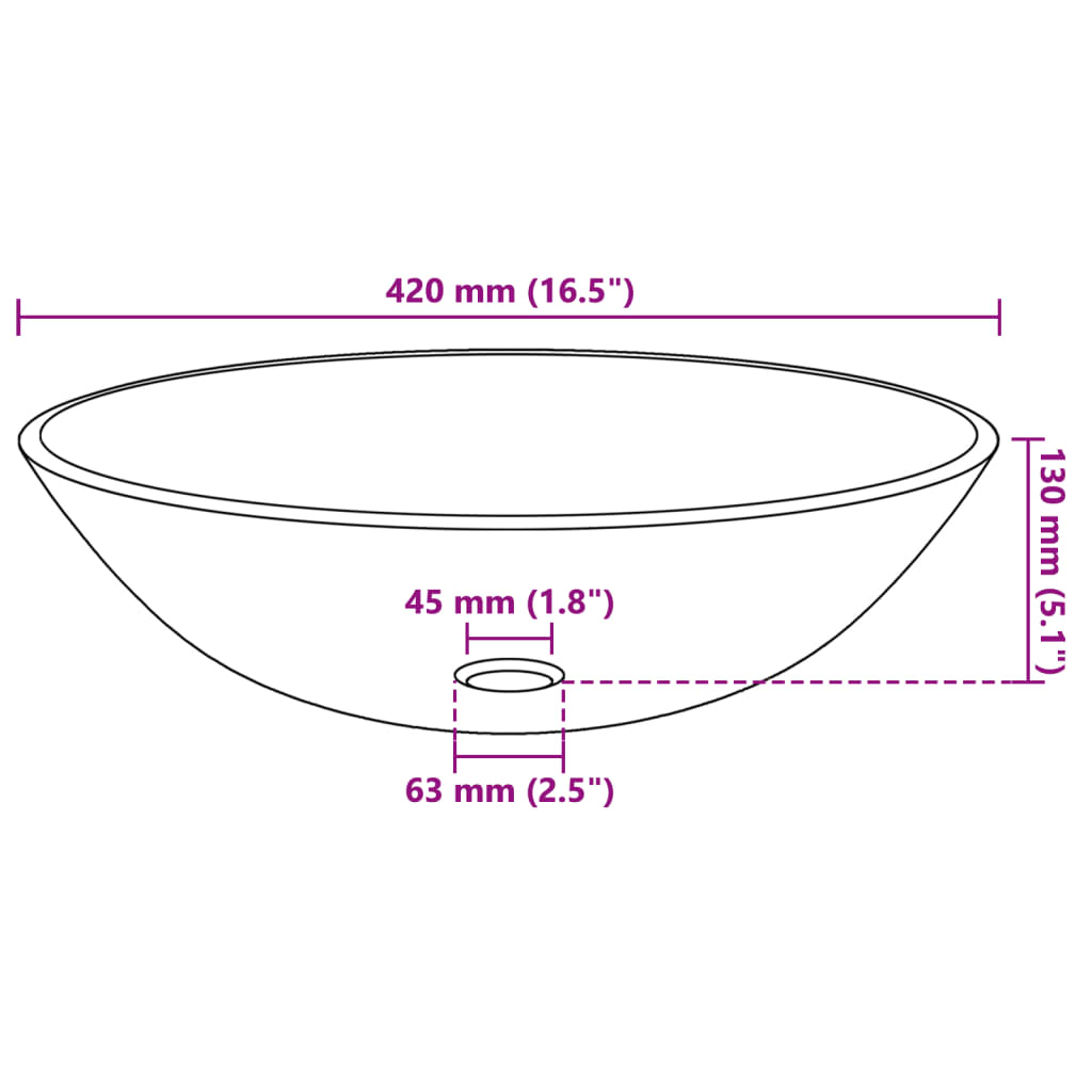 Lavabo de bain avec robinet et drain à poussoir Verre trempé Lavabos vidaXL