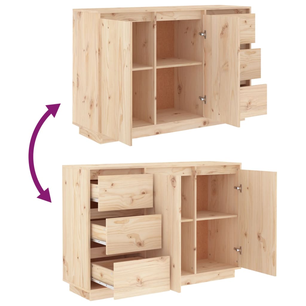 Buffet 111x34x75 cm Bois massif de pin - XIOS