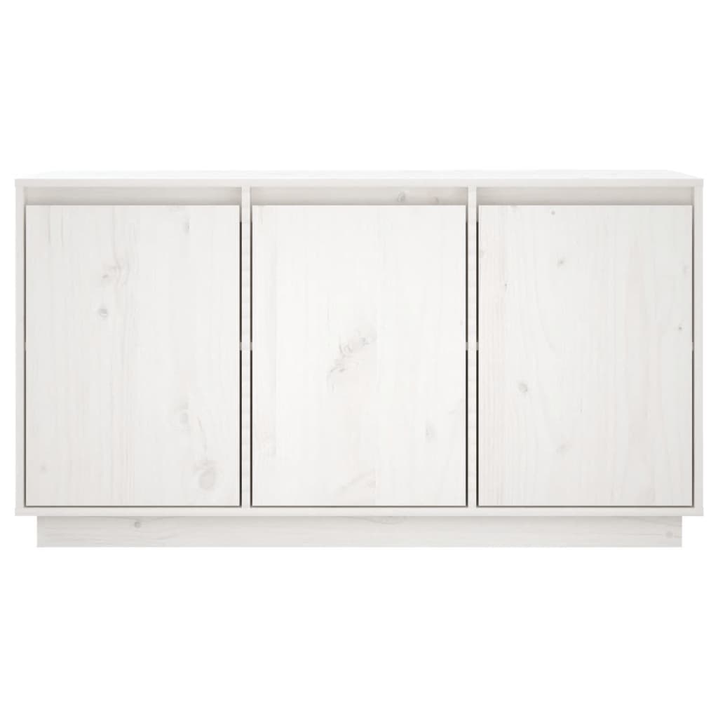 Buffet Blanc 111x34x60 cm Bois massif de pin - XIOS