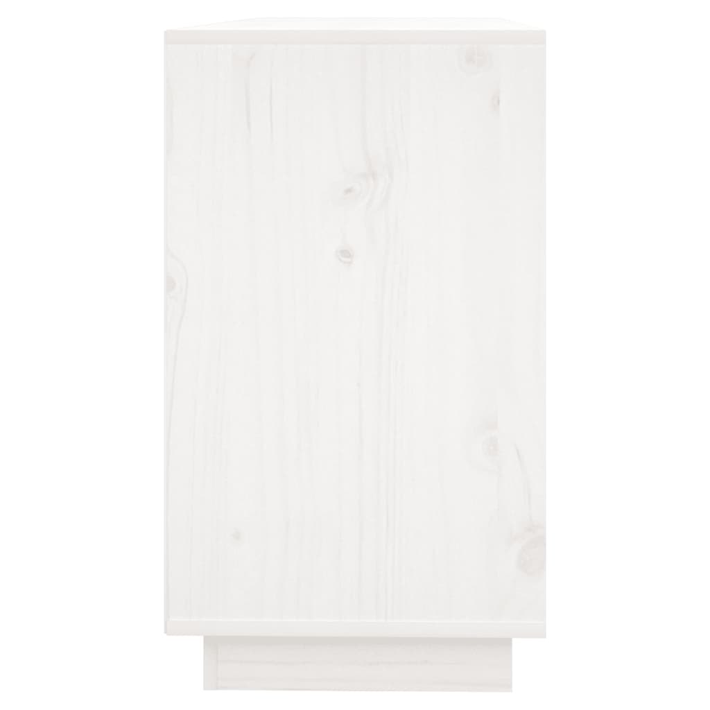 Buffet Blanc 111x34x60 cm Bois massif de pin - XIOS