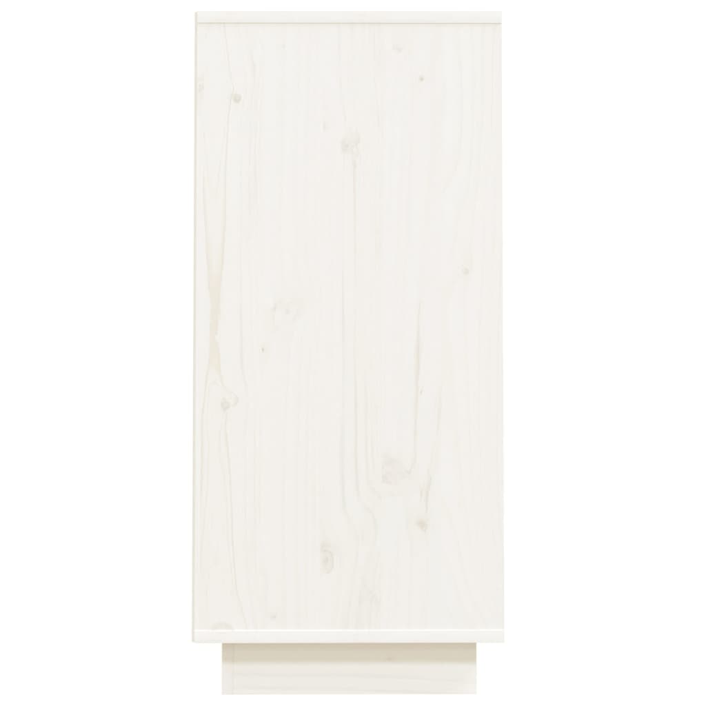Armoire console Blanc 60x34x75 cm Bois de pin solide - XIOS