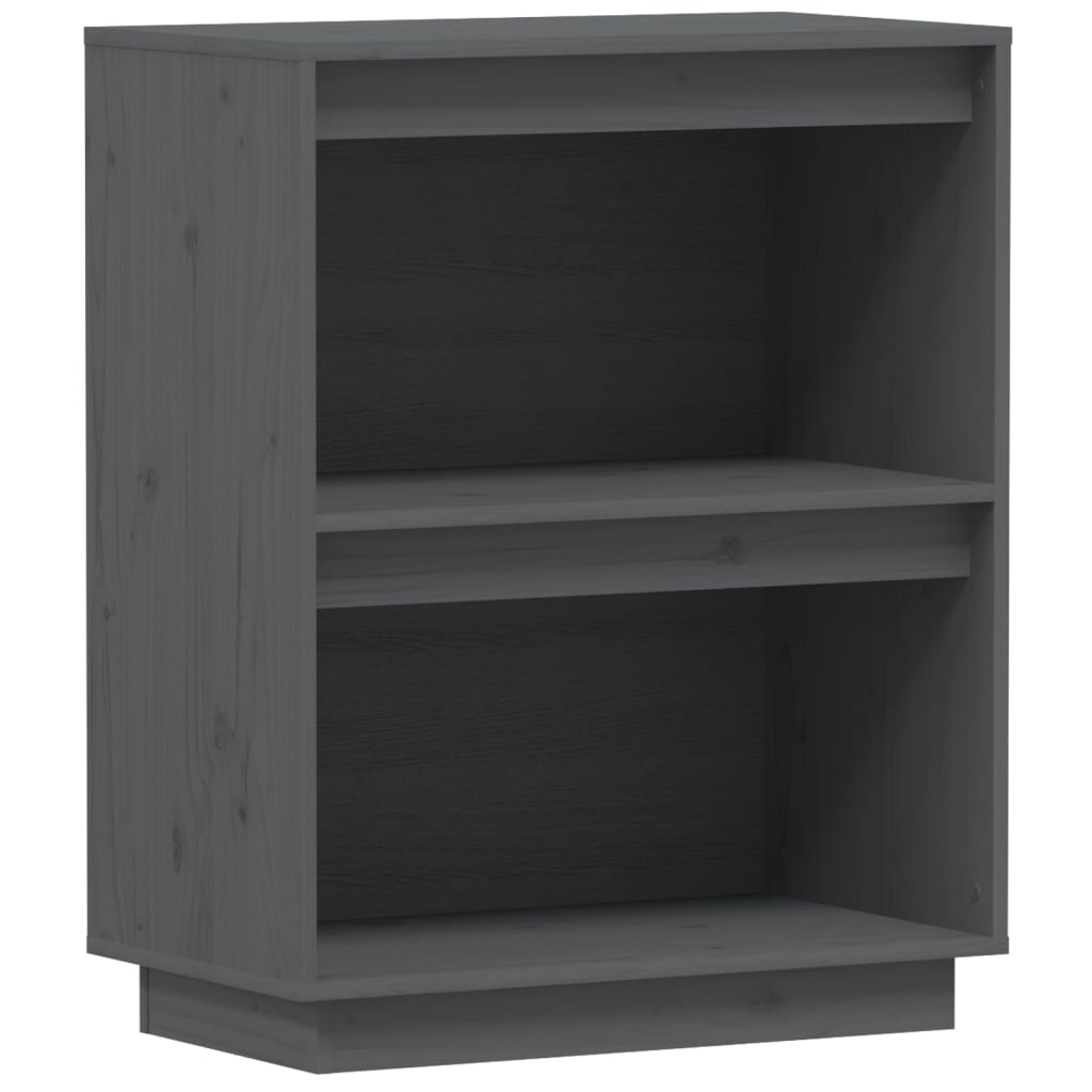 Armoire console Gris 60x34x75 cm Bois de pin solide - XIOS