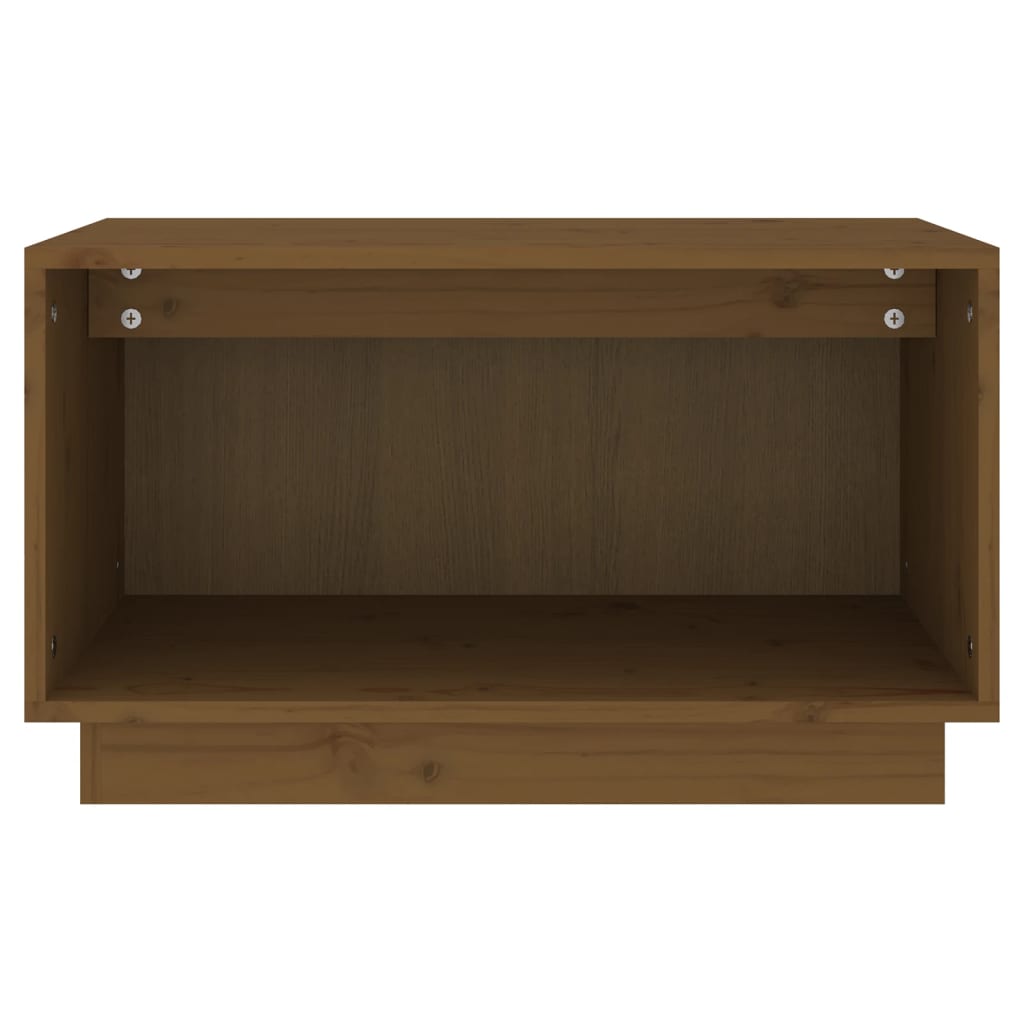 Meuble TV Marron miel 60x35x35 cm Bois de pin massif - XIOS
