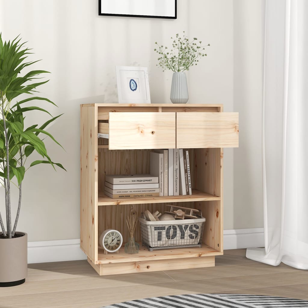 Armoire console 60x34x75 cm Bois de pin solide - XIOS