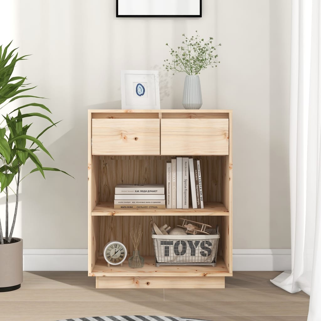 Armoire console 60x34x75 cm Bois de pin solide - XIOS
