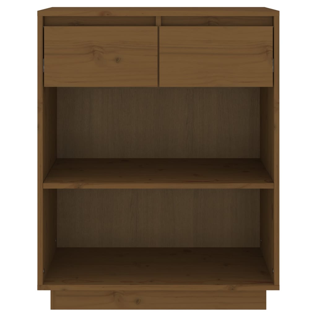 Armoire console Marron miel 60x34x75 cm Bois de pin solide - XIOS