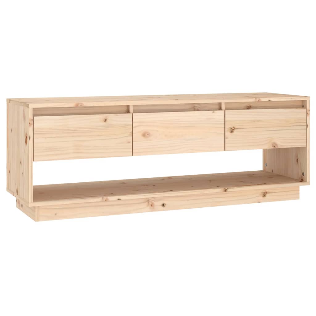 Meuble TV 110,5x34x40 cm Bois de pin massif - XIOS
