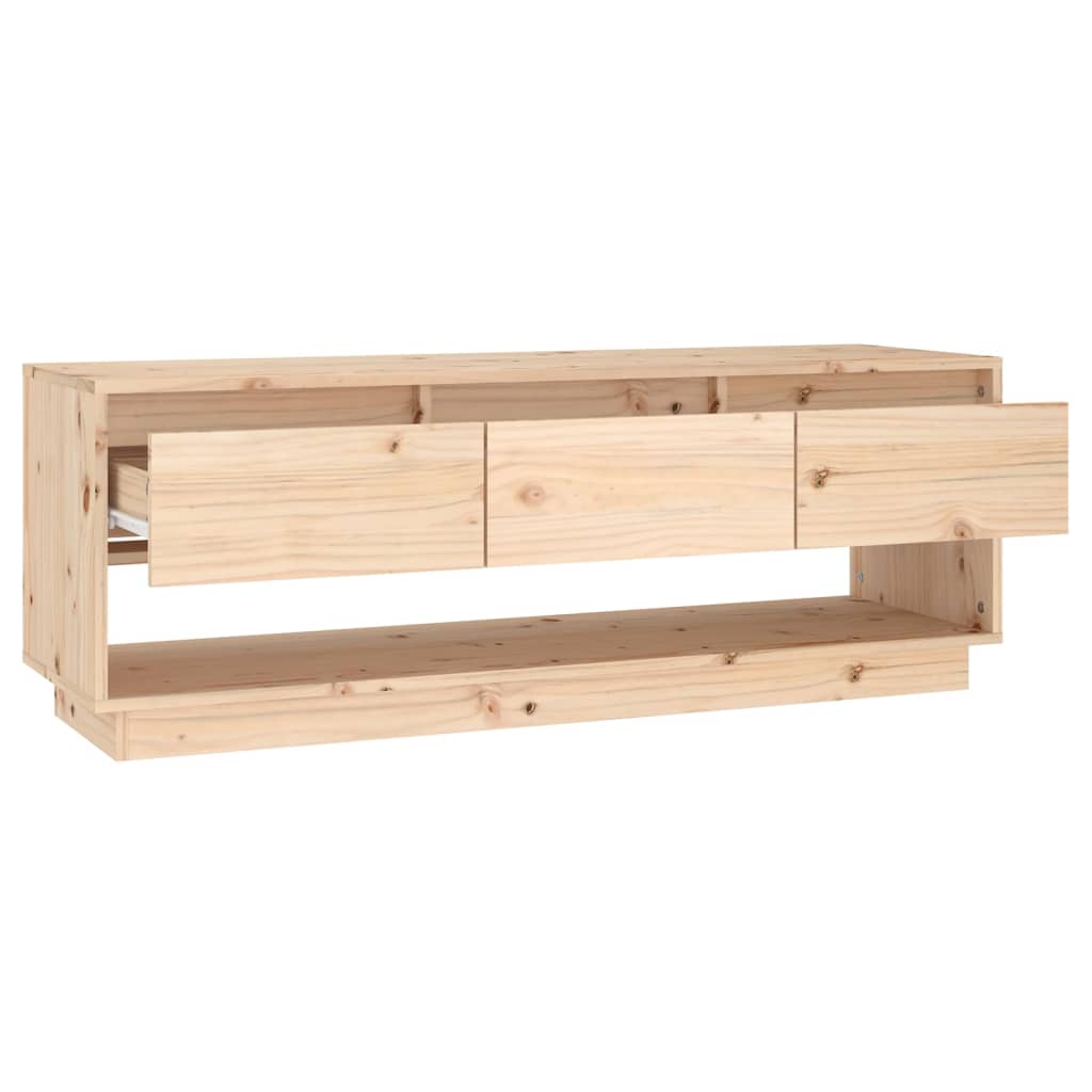 Meuble TV 110,5x34x40 cm Bois de pin massif - XIOS