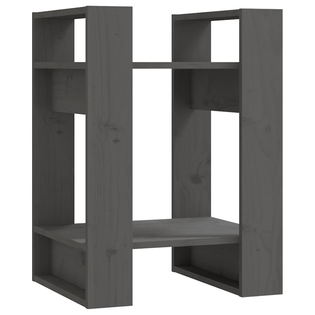 Bibliothèque/Séparateur de pièce Gris 41x35x57 cm Pin solide - XIOS