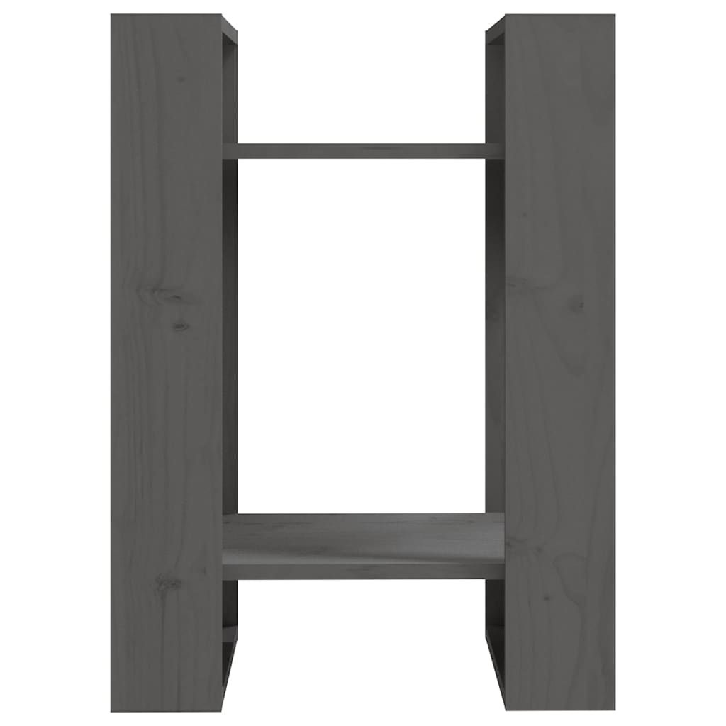 Bibliothèque/Séparateur de pièce Gris 41x35x57 cm Pin solide - XIOS