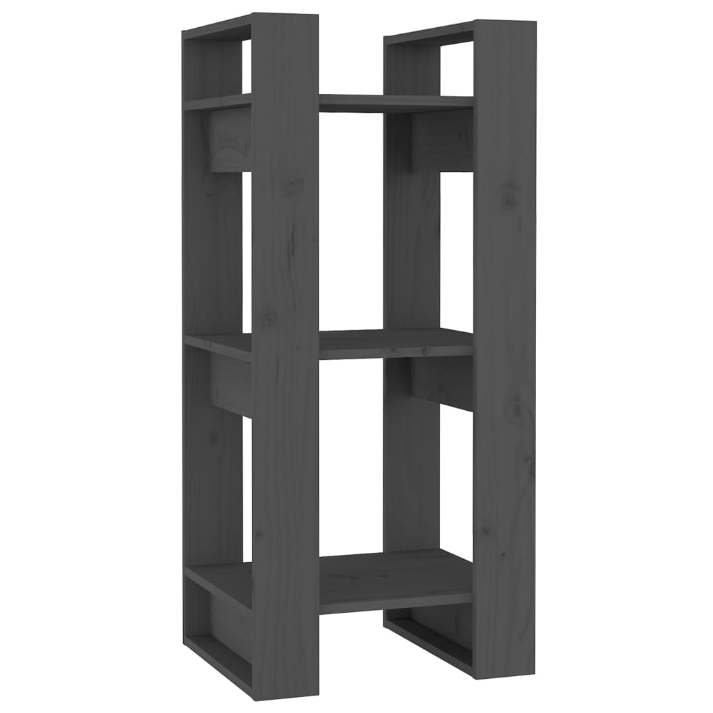 Bibliothèque/Séparateur de pièce Gris 41x35x91 cm Pin solide - XIOS