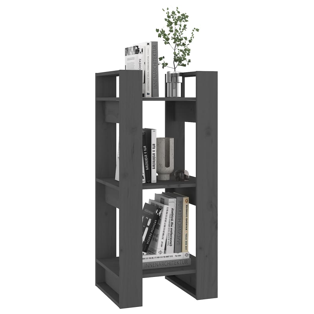 Bibliothèque/Séparateur de pièce Gris 41x35x91 cm Pin solide - XIOS
