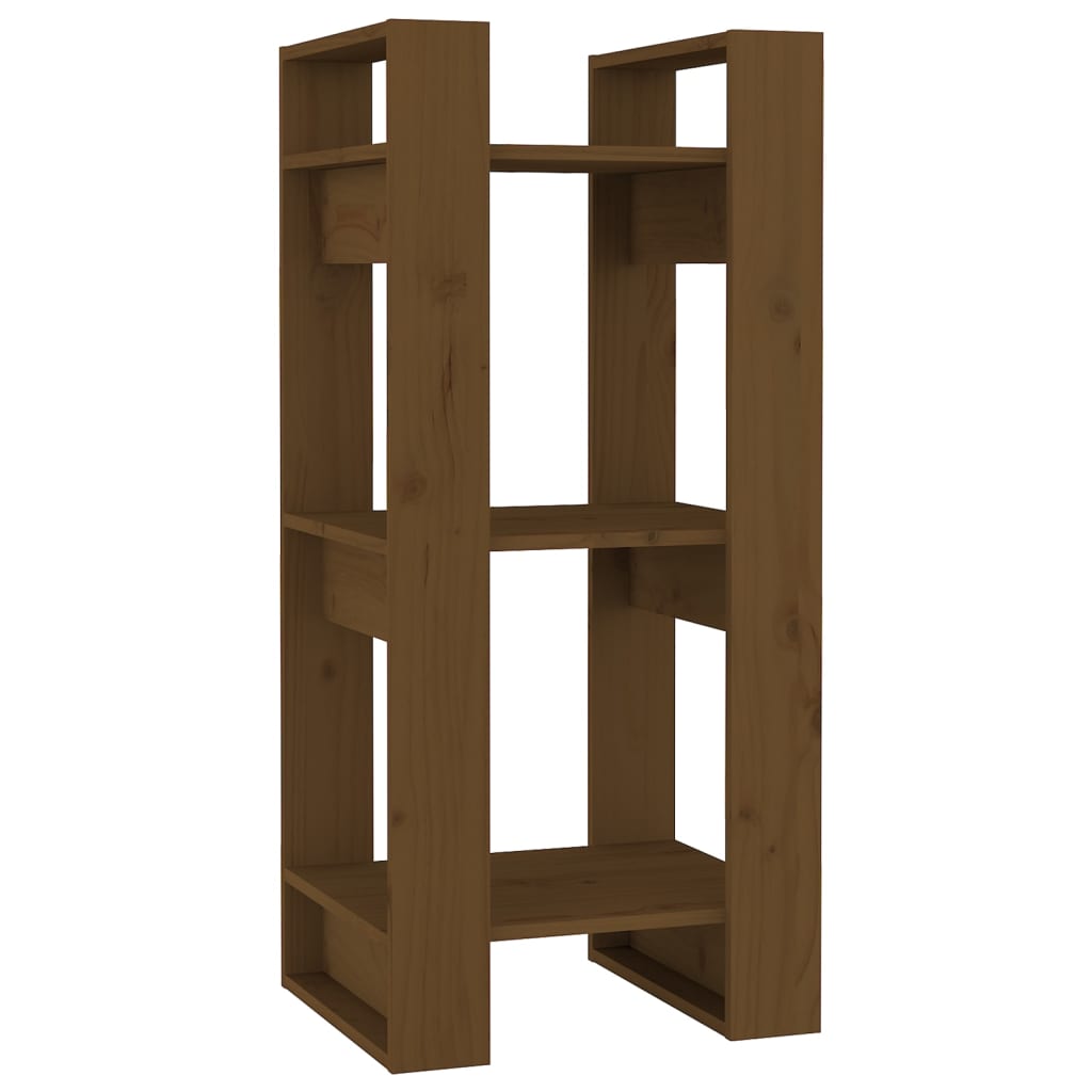 Bibliothèque/Cloison Marron miel 41x35x91 cm Bois massif - XIOS