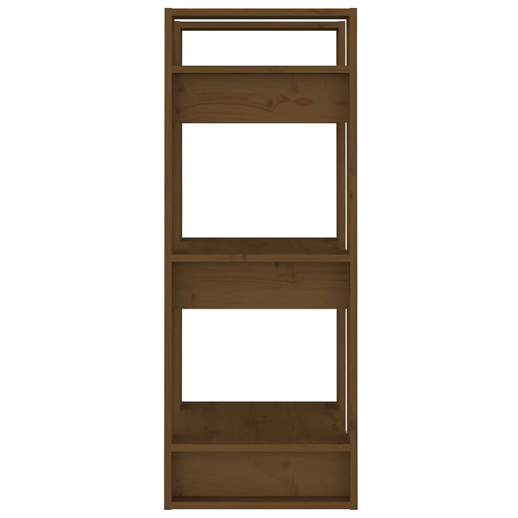 Bibliothèque/Cloison Marron miel 41x35x91 cm Bois massif - XIOS