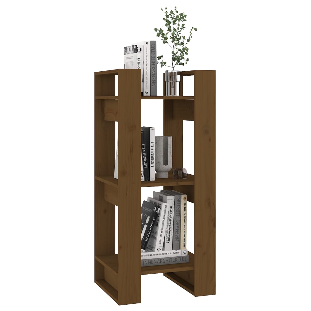 Bibliothèque/Cloison Marron miel 41x35x91 cm Bois massif - XIOS