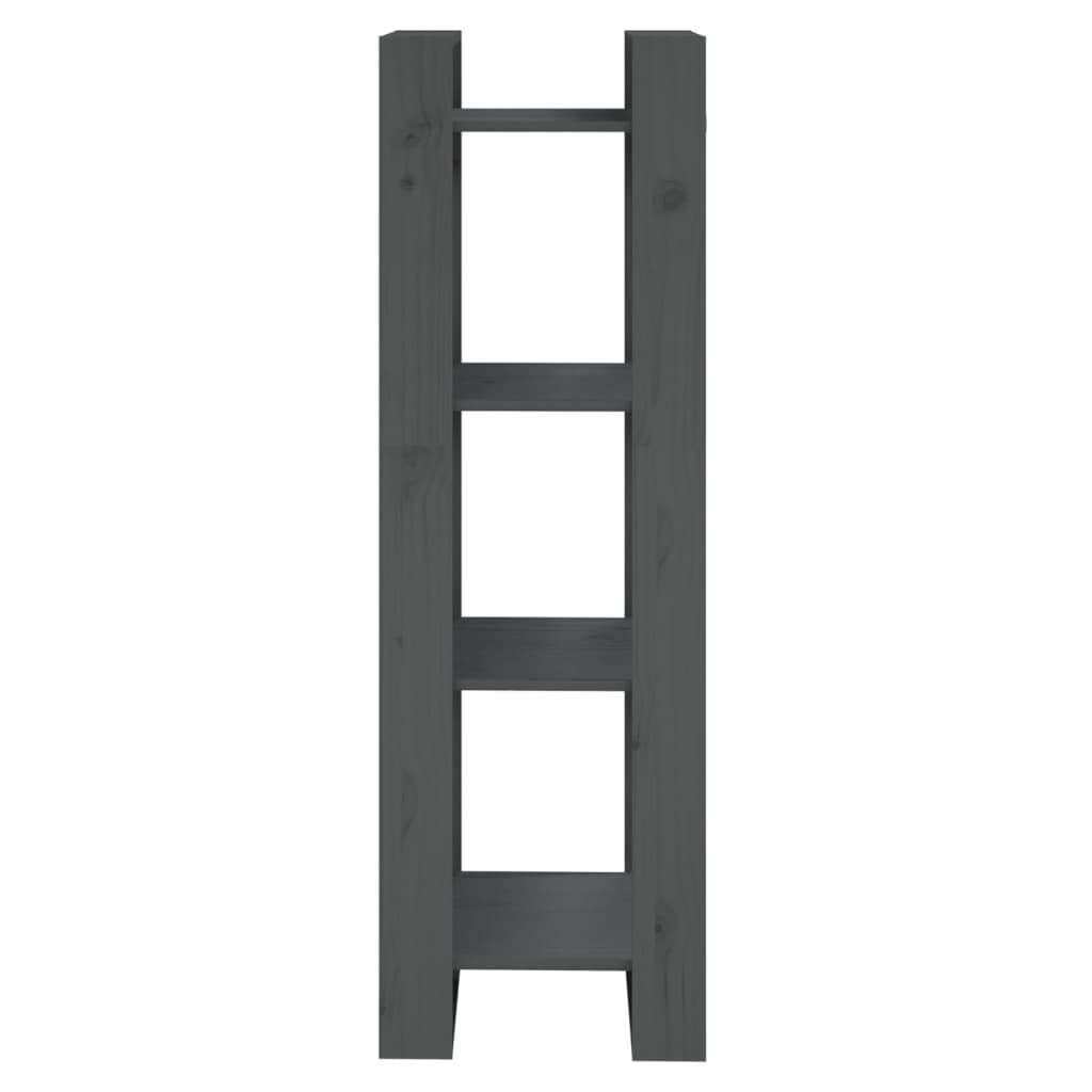 Bibliothèque/Séparateur de pièce Gris 41x35x125 cm Pin solide - XIOS
