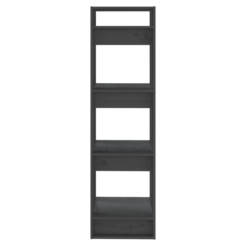 Bibliothèque/Séparateur de pièce Gris 41x35x125 cm Pin solide - XIOS