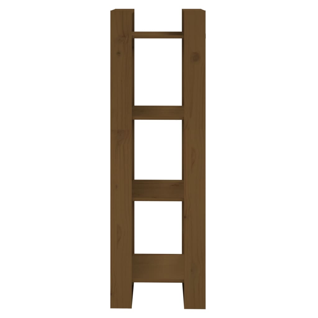 Bibliothèque/Cloison Marron miel 41x35x125 cm Bois massif - XIOS