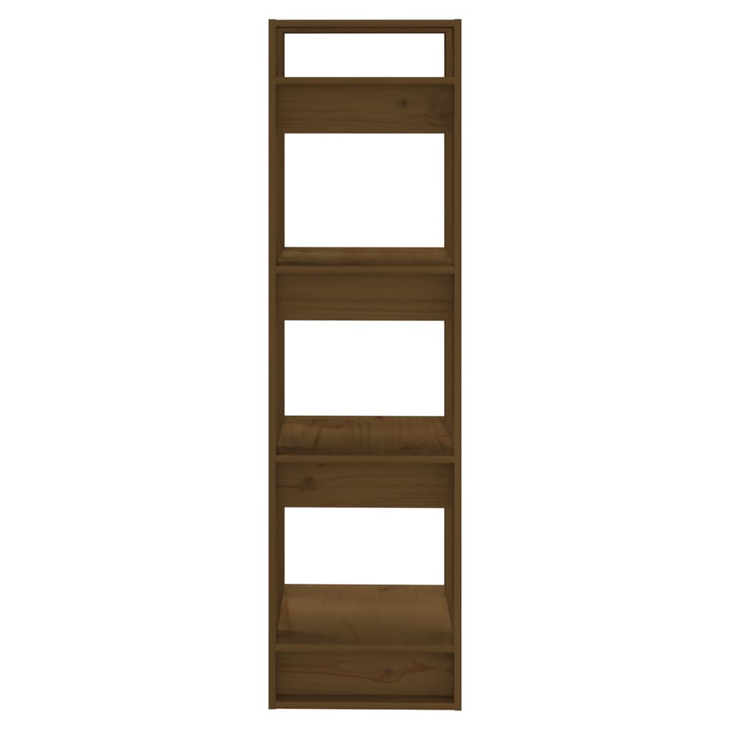 Bibliothèque/Cloison Marron miel 41x35x125 cm Bois massif - XIOS