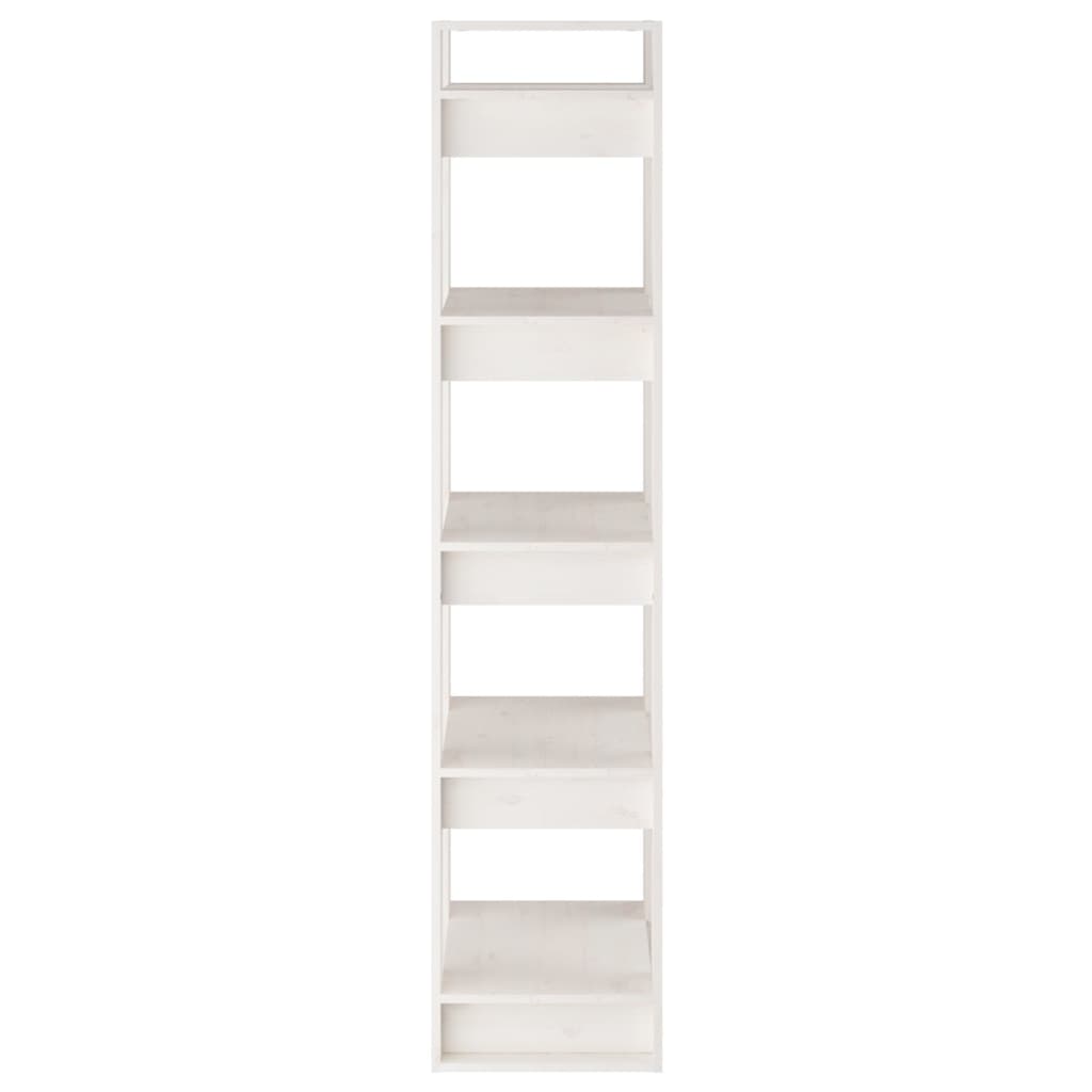 Bibliothèque/Séparateur de pièce Blanc 41x35x160 cm Pin massif - XIOS
