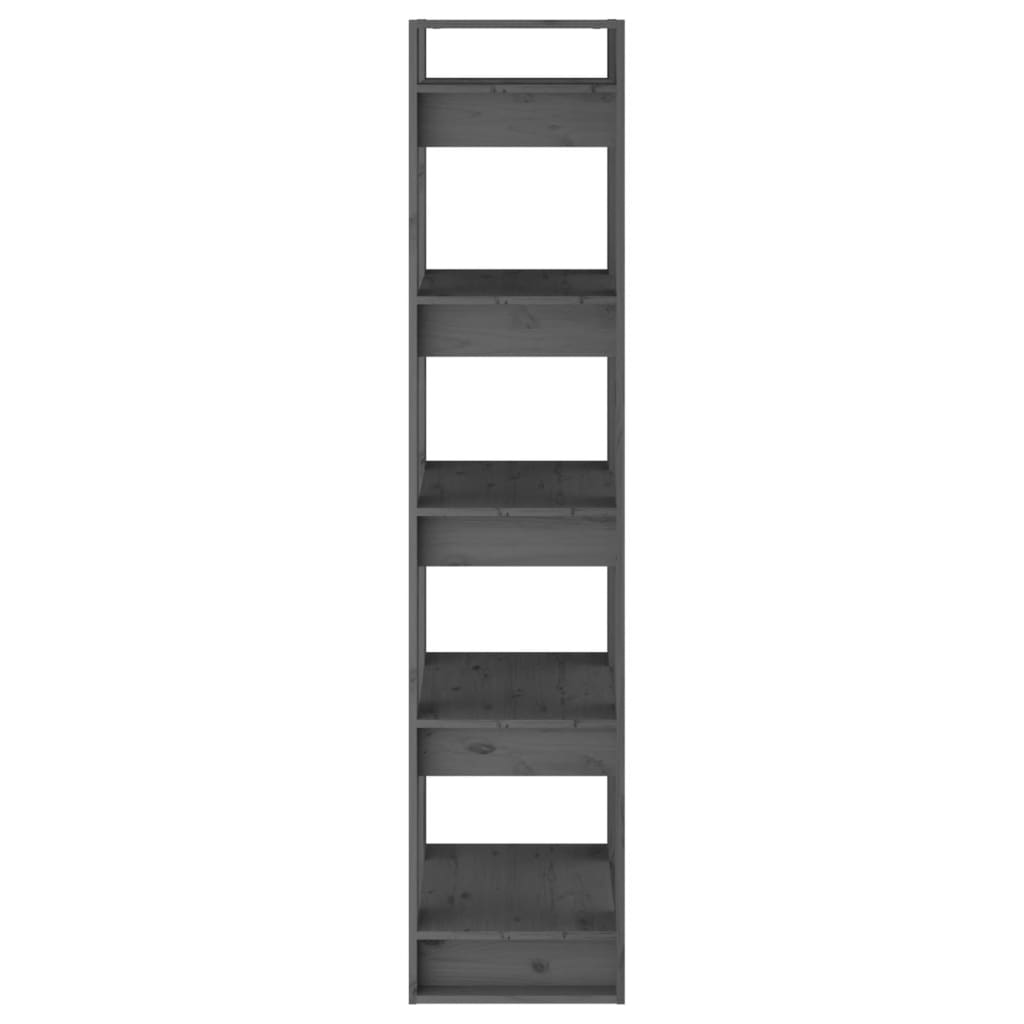 Bibliothèque/Séparateur de pièce Gris 41x35x160 cm Pin massif - XIOS