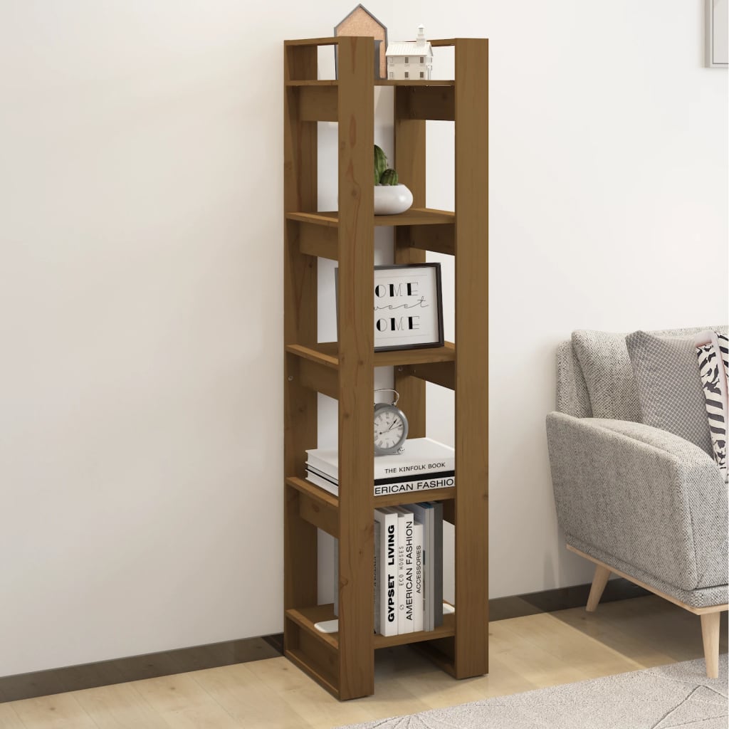 Bibliothèque/Séparateur de pièce Marron miel 41x35x160 cm Pin - XIOS