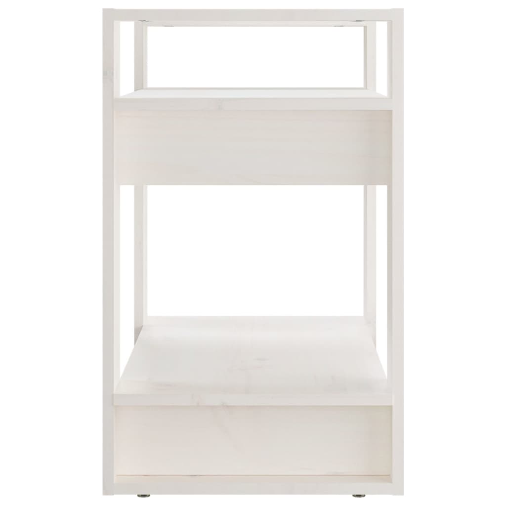 Bibliothèque/Séparateur de pièce Blanc 60x35x57 cm Bois de pin - XIOS