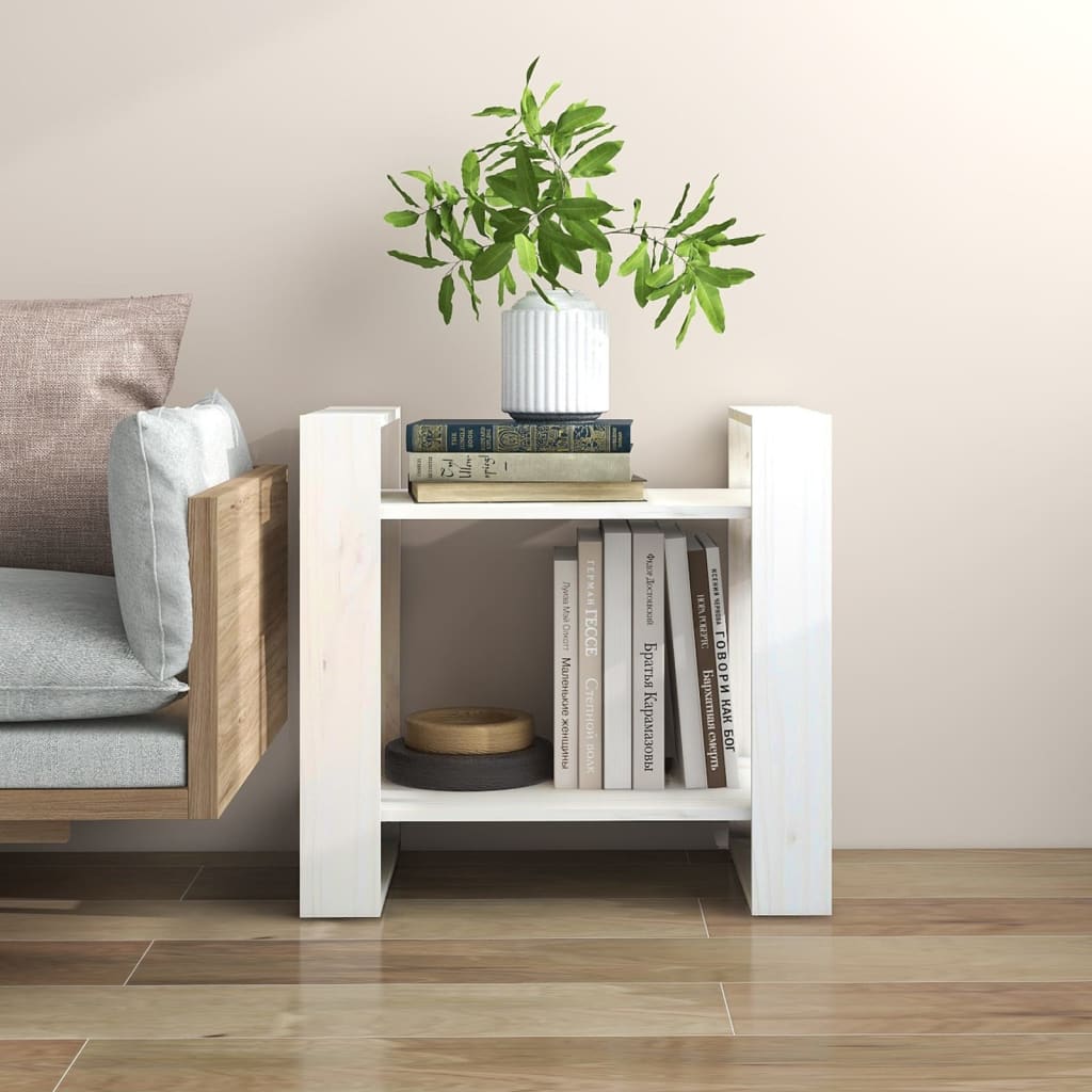 Bibliothèque/Séparateur de pièce Blanc 60x35x57 cm Bois de pin - XIOS