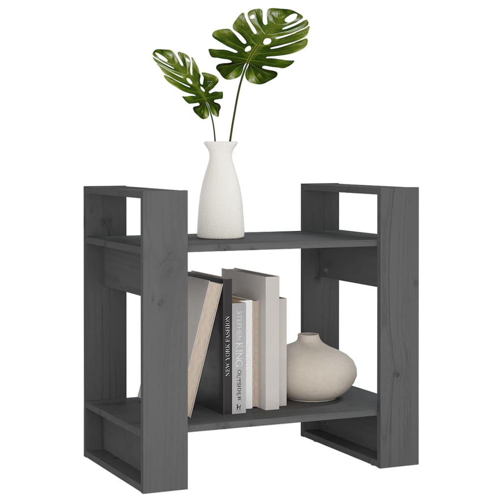 Bibliothèque/Séparateur de pièce Gris 60x35x57 cm Pin massif - XIOS
