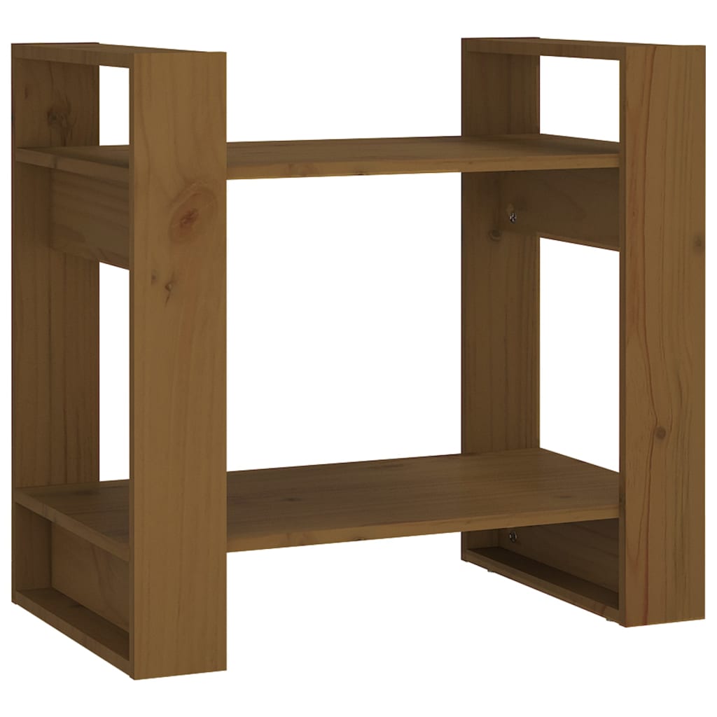 Bibliothèque/Cloison Marron miel 60x35x57 cm Bois massif - XIOS