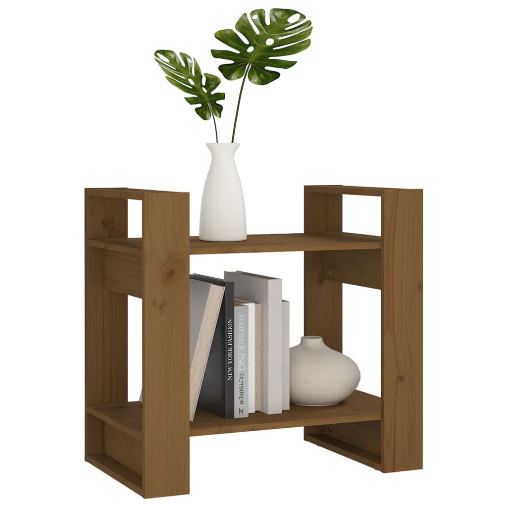 Bibliothèque/Cloison Marron miel 60x35x57 cm Bois massif - XIOS