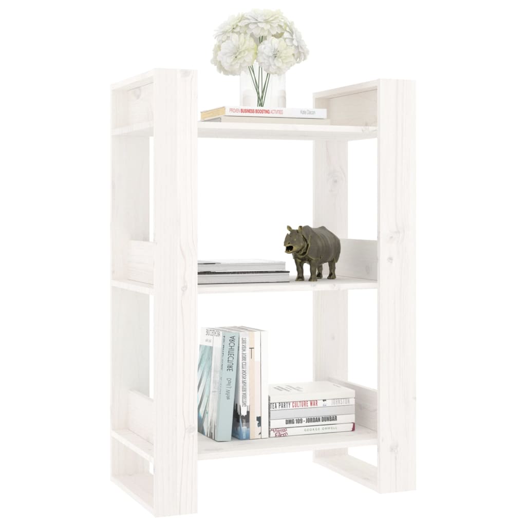 Bibliothèque/Séparateur de pièce Blanc 60x35x91 cm Bois de pin - XIOS
