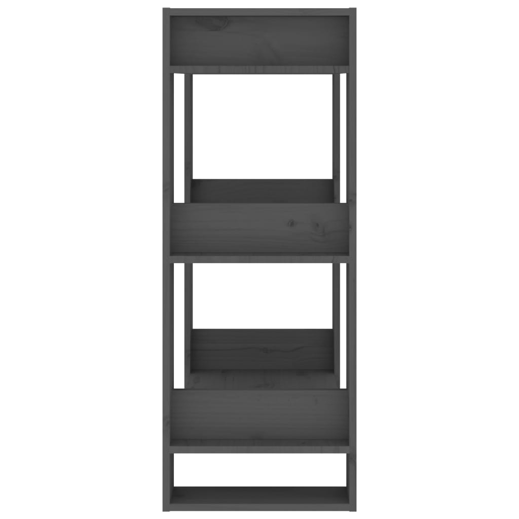 Bibliothèque/Séparateur de pièce Gris 60x35x91 cm Pin massif - XIOS