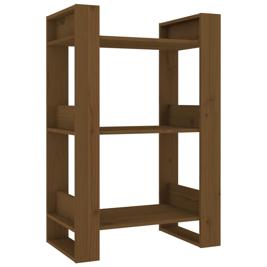 Bibliothèque/Cloison Marron miel 60x35x91 cm Bois massif - XIOS