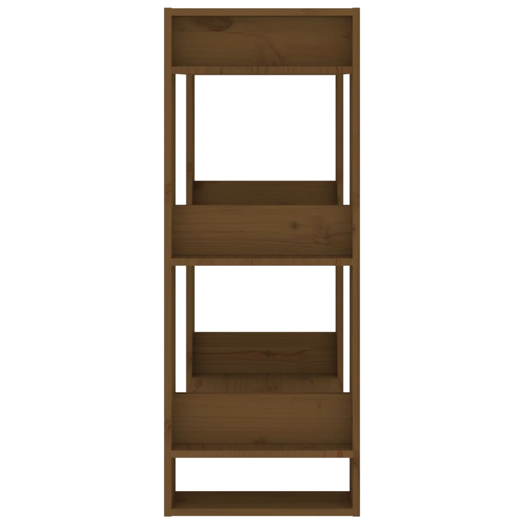 Bibliothèque/Cloison Marron miel 60x35x91 cm Bois massif - XIOS