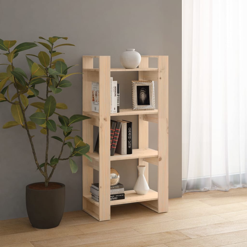 Bibliothèque/Séparateur de pièce 60x35x125 cm Bois massif - XIOS