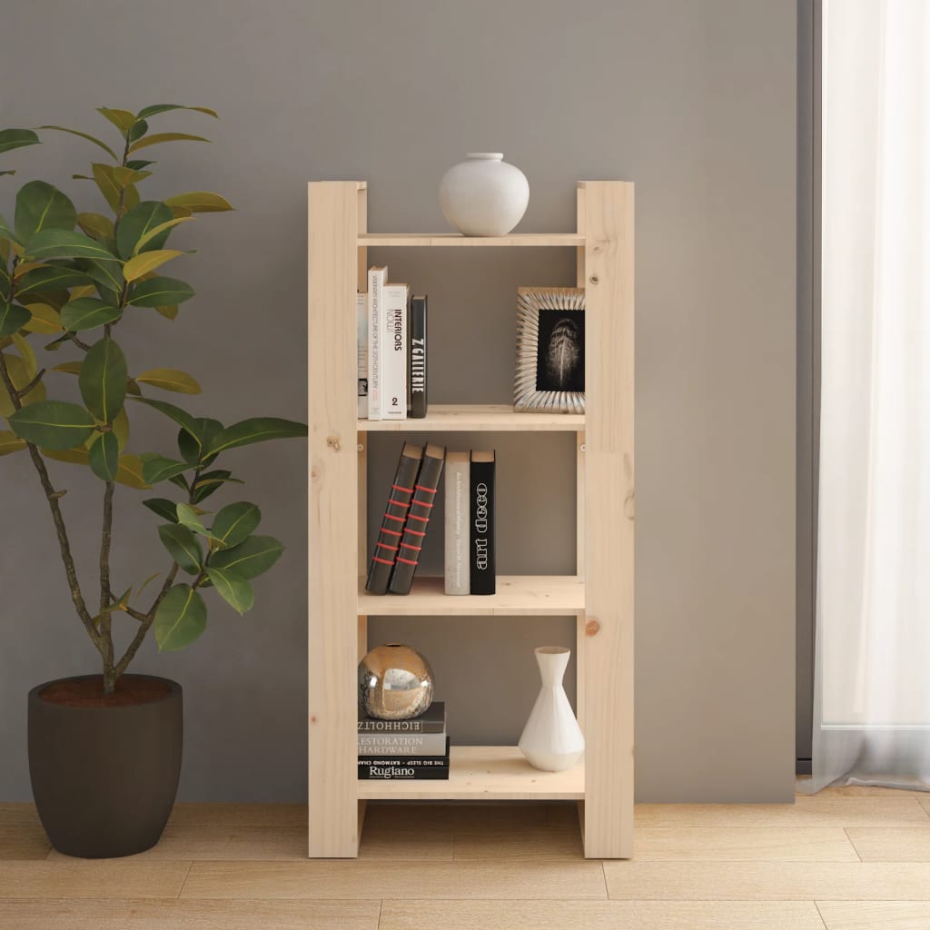 Bibliothèque/Séparateur de pièce 60x35x125 cm Bois massif - XIOS