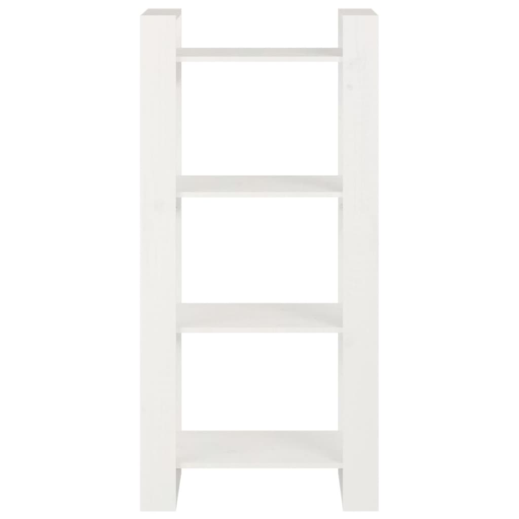 Bibliothèque/Séparateur de pièce Blanc 60x35x125 cm Bois massif - XIOS