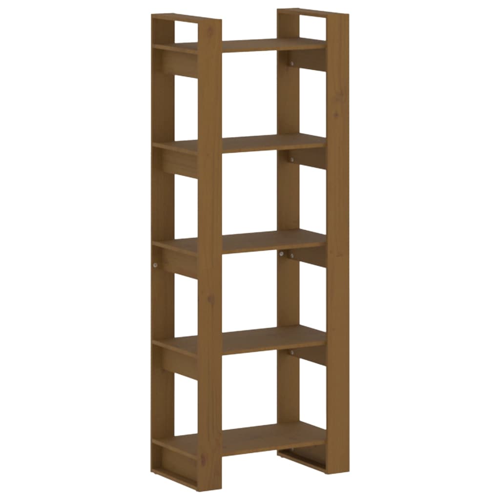 Bibliothèque/Cloison Marron miel 60x35x160 cm Bois massif - XIOS