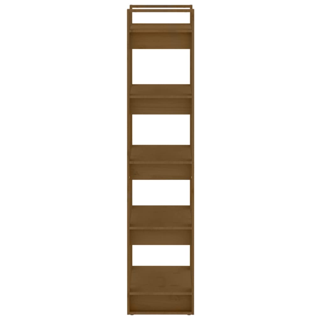 Bibliothèque/Cloison Marron miel 60x35x160 cm Bois massif - XIOS