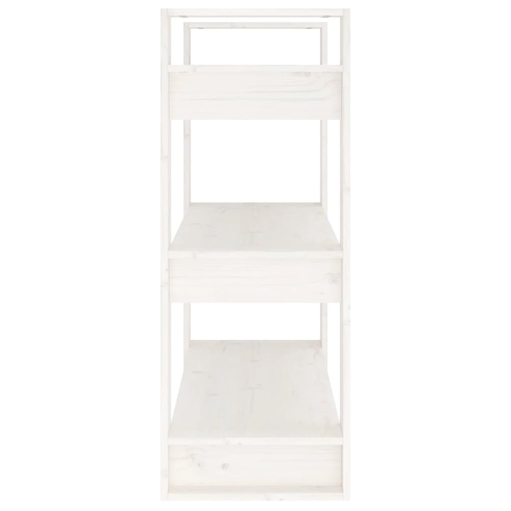 Bibliothèque/Séparateur de pièce Blanc 80x35x91 cm Pin solide - XIOS