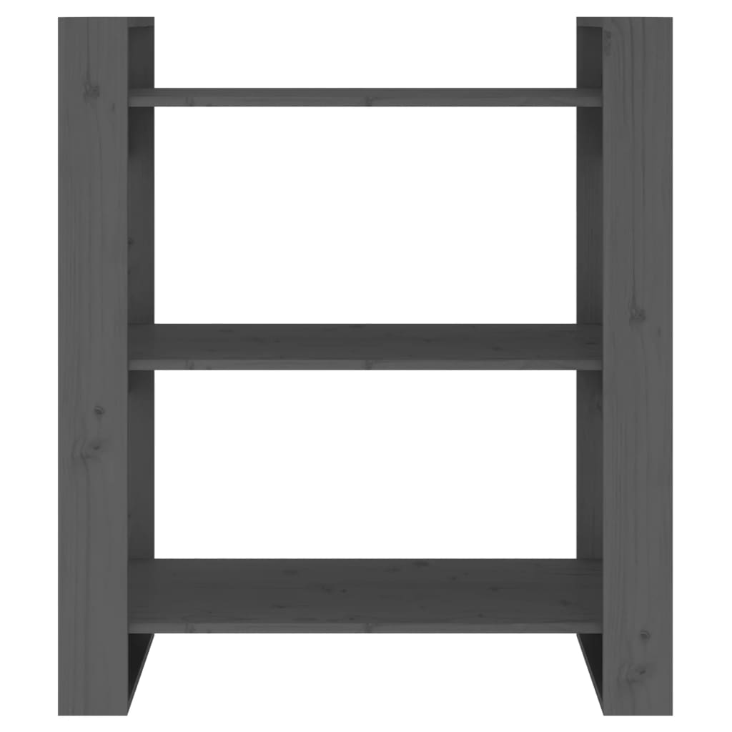 Bibliothèque/Séparateur de pièce Gris 80x35x91 cm Pin solide - XIOS