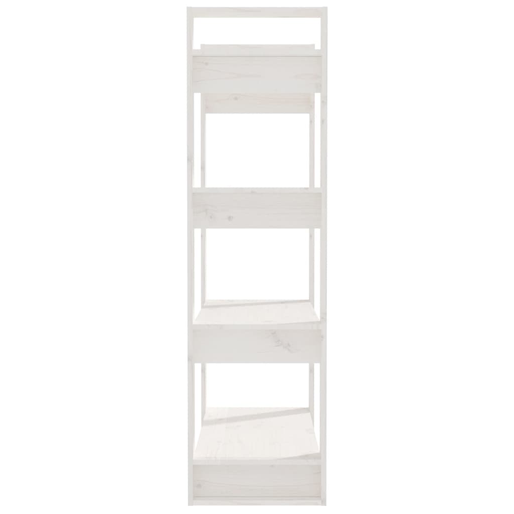 Bibliothèque/Séparateur de pièce Blanc 80x35x125 cm Pin massif - XIOS