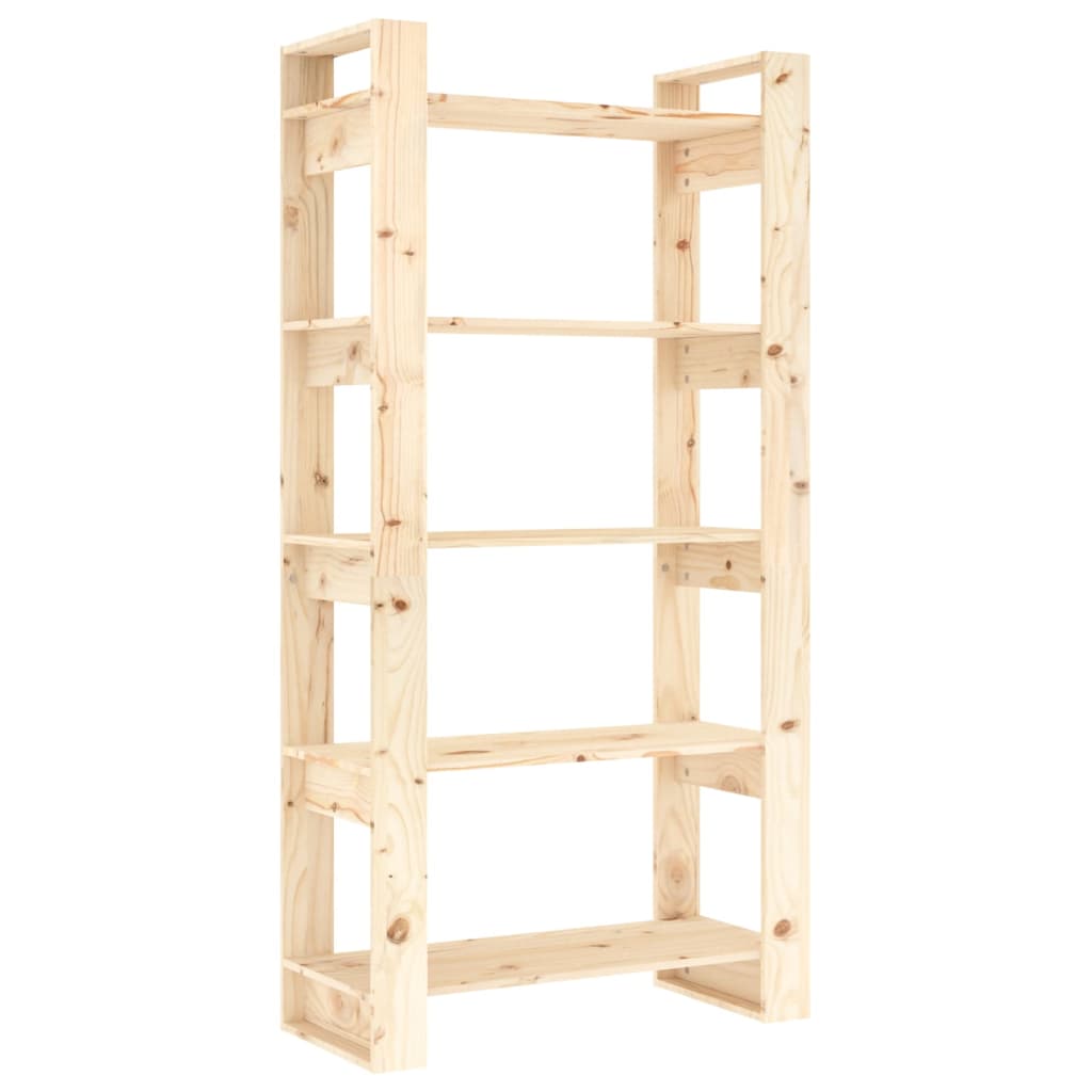 Bibliothèque/Séparateur de pièce 80x35x160 cm Bois massif - XIOS
