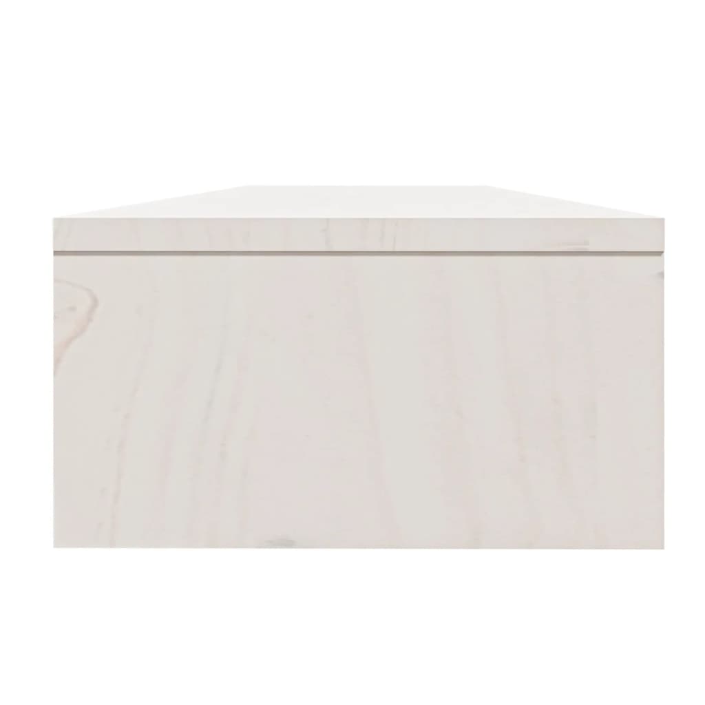 Support de moniteur Blanc 100x24x13 cm Bois de pin solide - XIOS